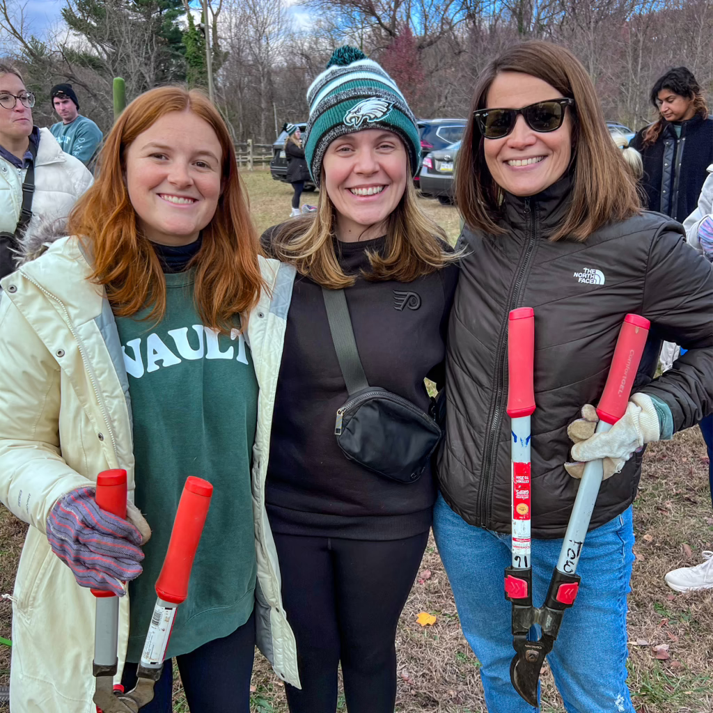 Three Vaulters at the 2025 Heart Day volunteer event.
